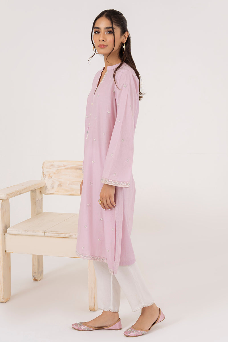 DAWN PINK EMBROIDERED SHIRT
