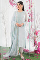Ice Blue-2Pc (Shirt & Dupatta)