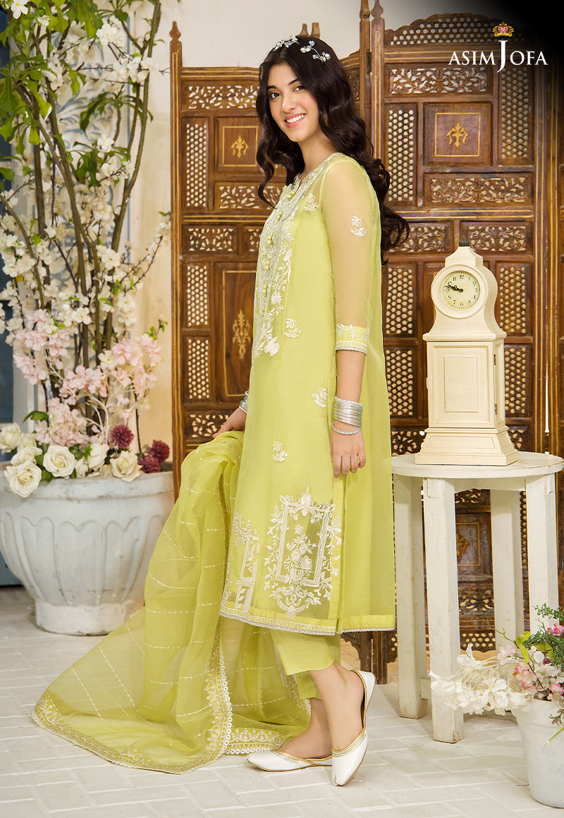 AJTF-02 EMBROIDERED ORGANZA 3 PCS