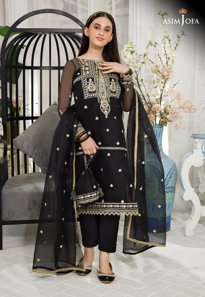 AJTF-06 EMBROIDERED ORGANZA 3 PCS