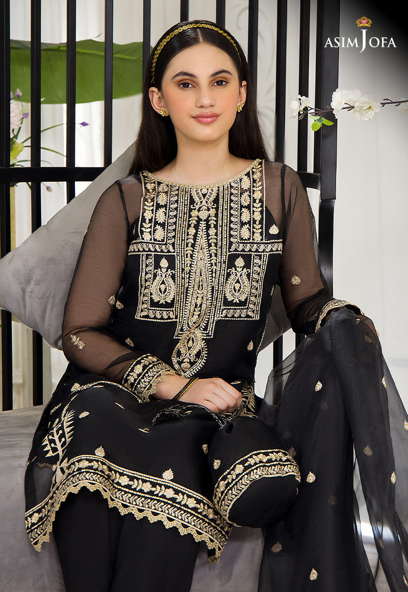 AJTF-06 EMBROIDERED ORGANZA 3 PCS
