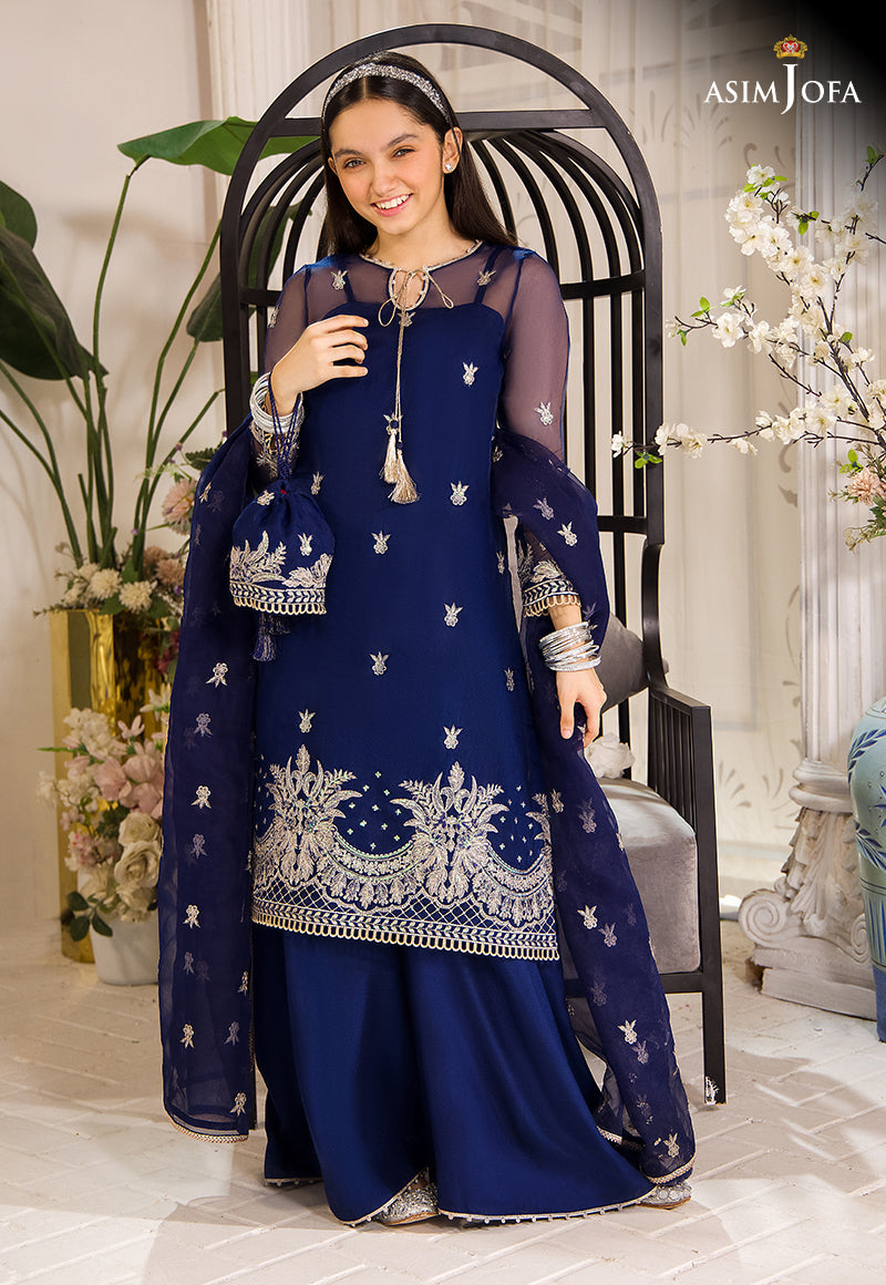 AJTF-08 EMBROIDERED ORGANZA 3 PCS