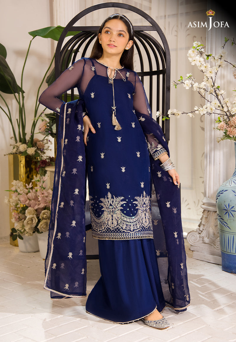 AJTF-08 EMBROIDERED ORGANZA 3 PCS