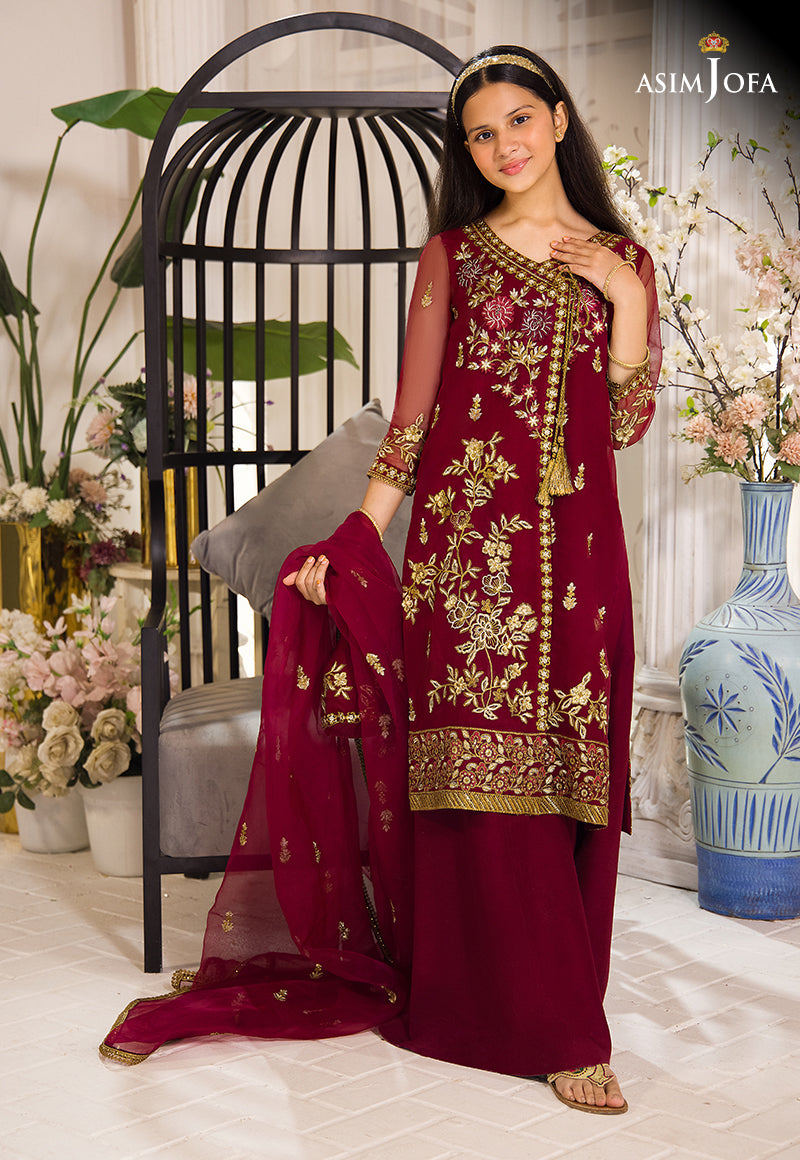 AJTFD-10 EMBROIDERED ORGANZA 2 PCS
