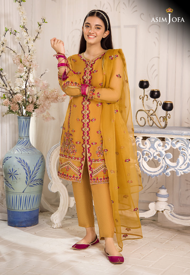 AJTF-09 EMBROIDERED ORGANZA 3 PCS