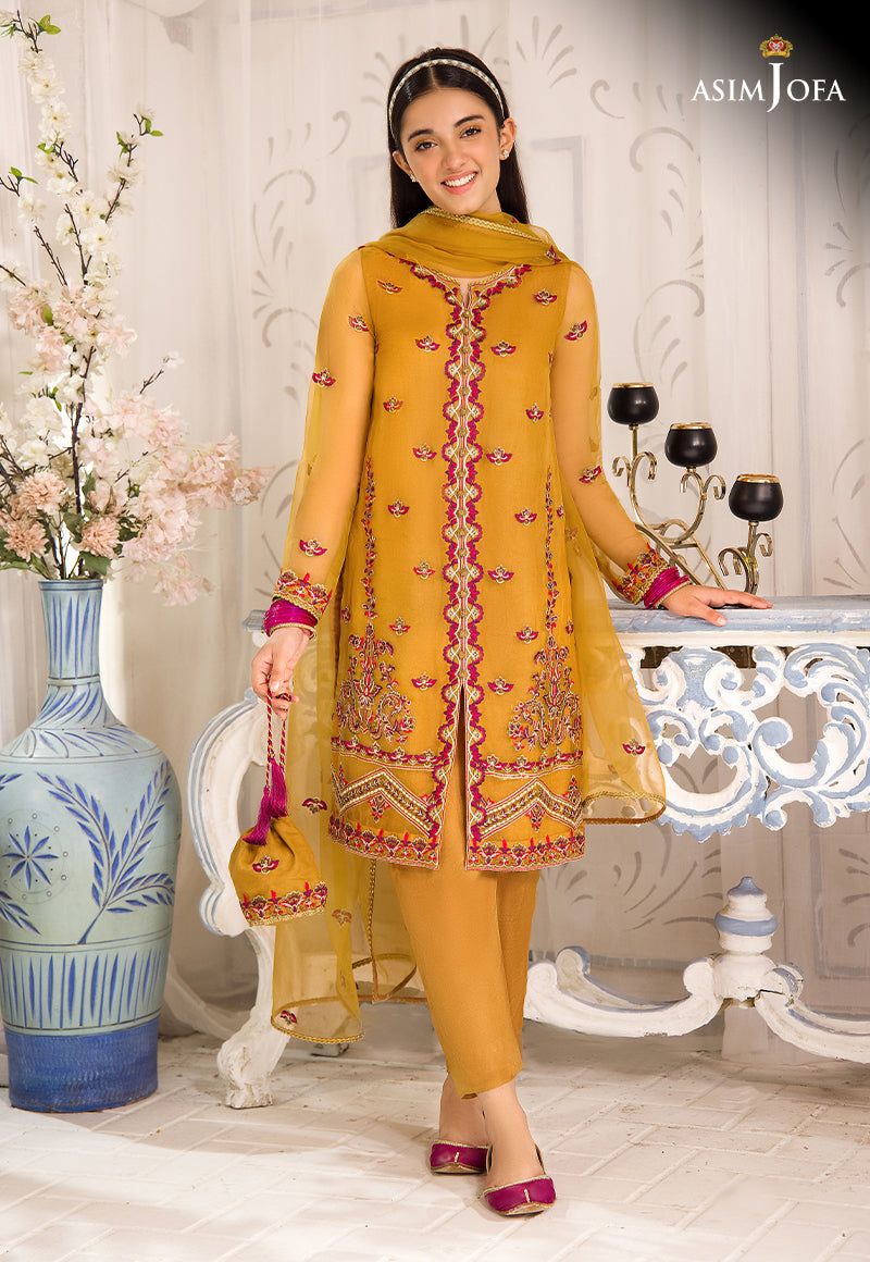 AJTF-09 EMBROIDERED ORGANZA 3 PCS