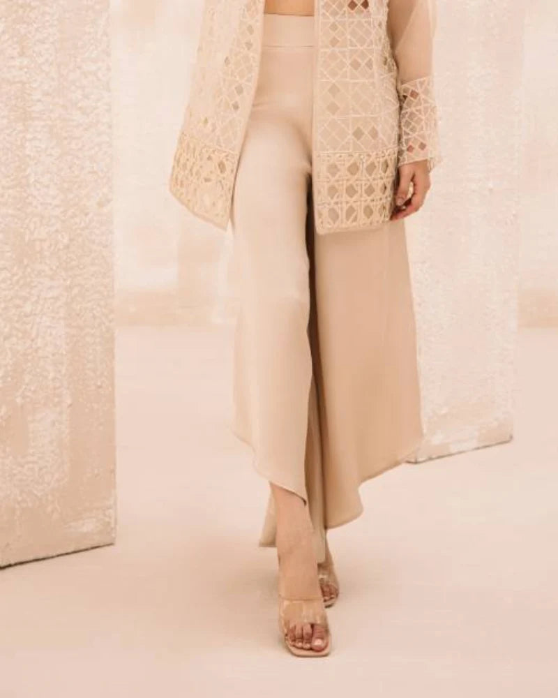 Asymmetric Silk Culottes