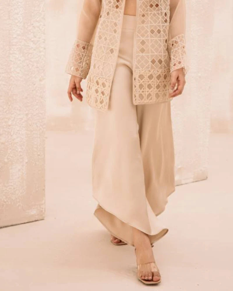 Asymmetric Silk Culottes