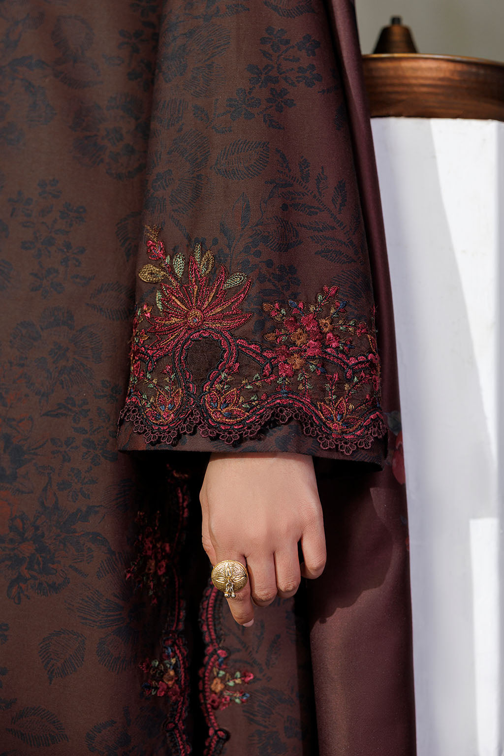 IPF-29 Embroidered Printed Viscose Linen
