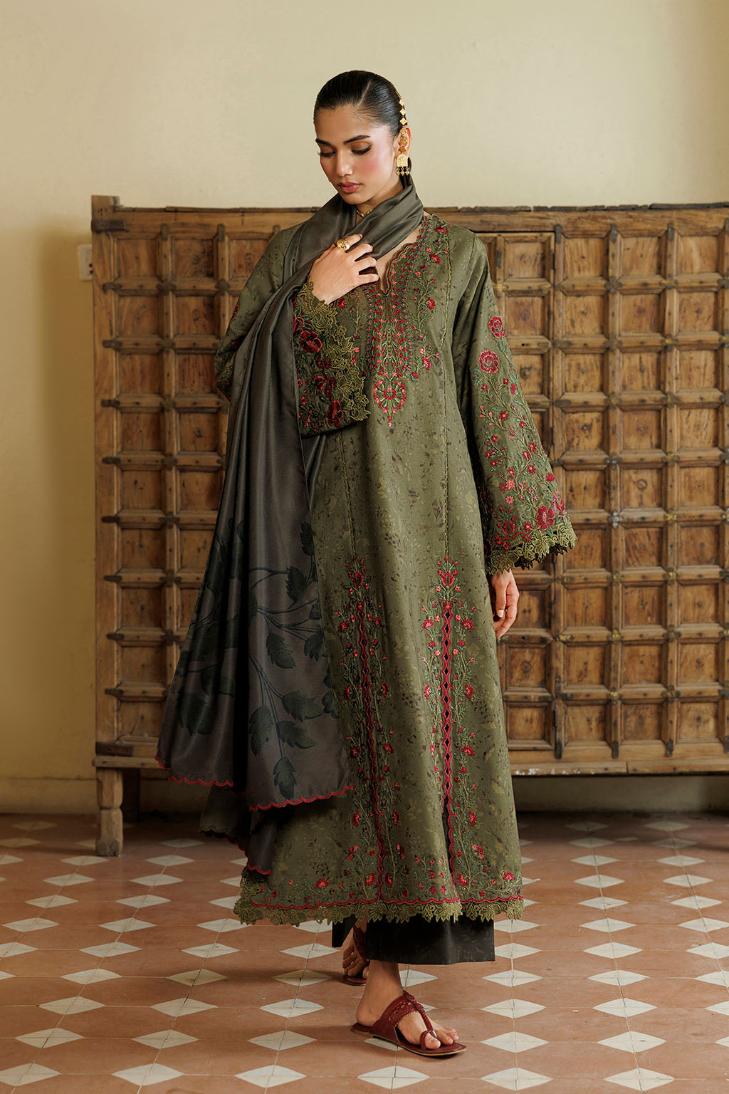IPF-27 Embroidered Printed Viscose Linen
