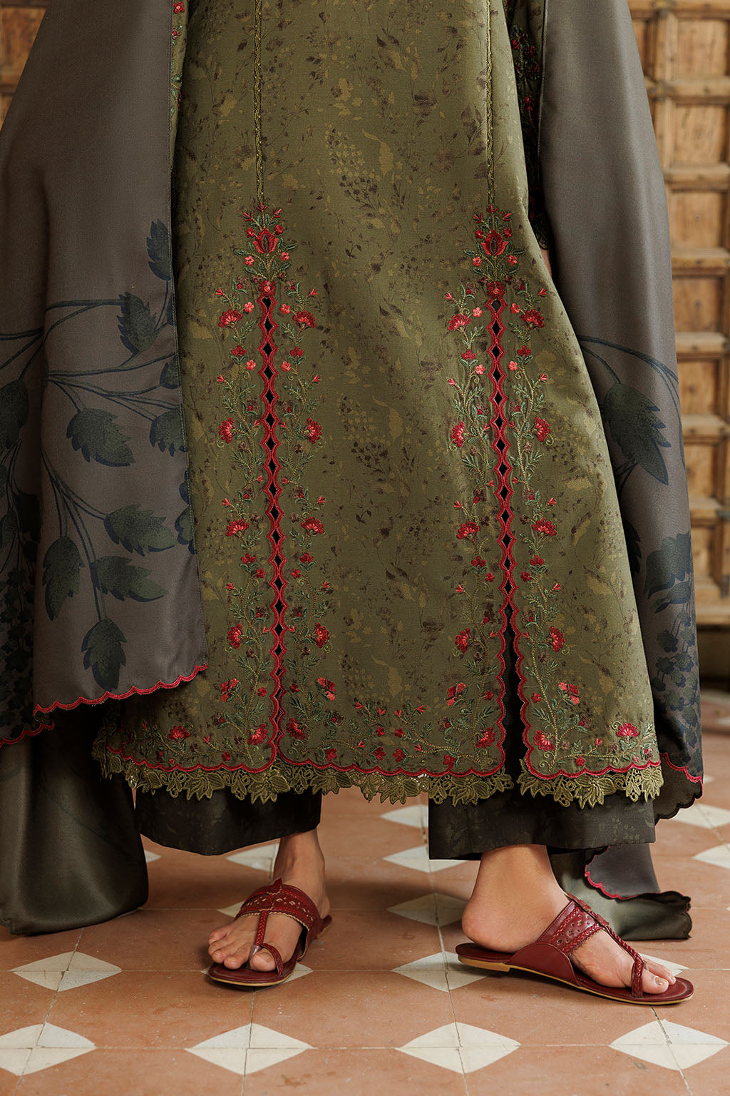 IPF-27 Embroidered Printed Viscose Linen