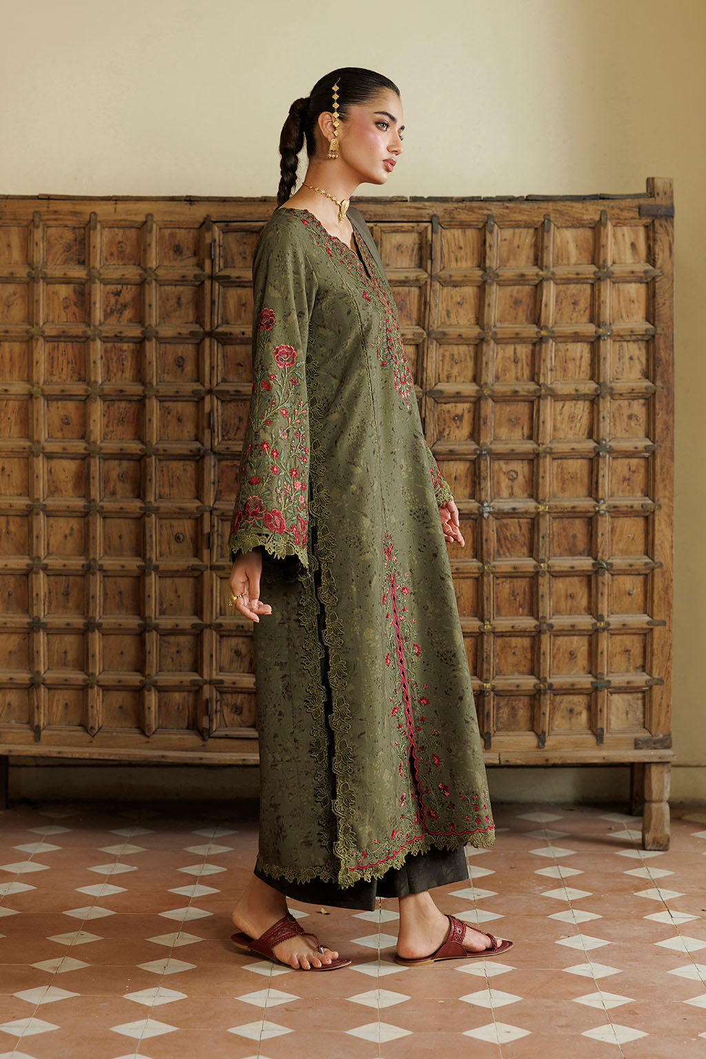 IPF-27 Embroidered Printed Viscose Linen