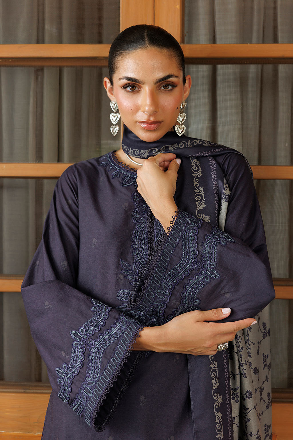 IPF-30 Embroidered Printed Viscose Linen