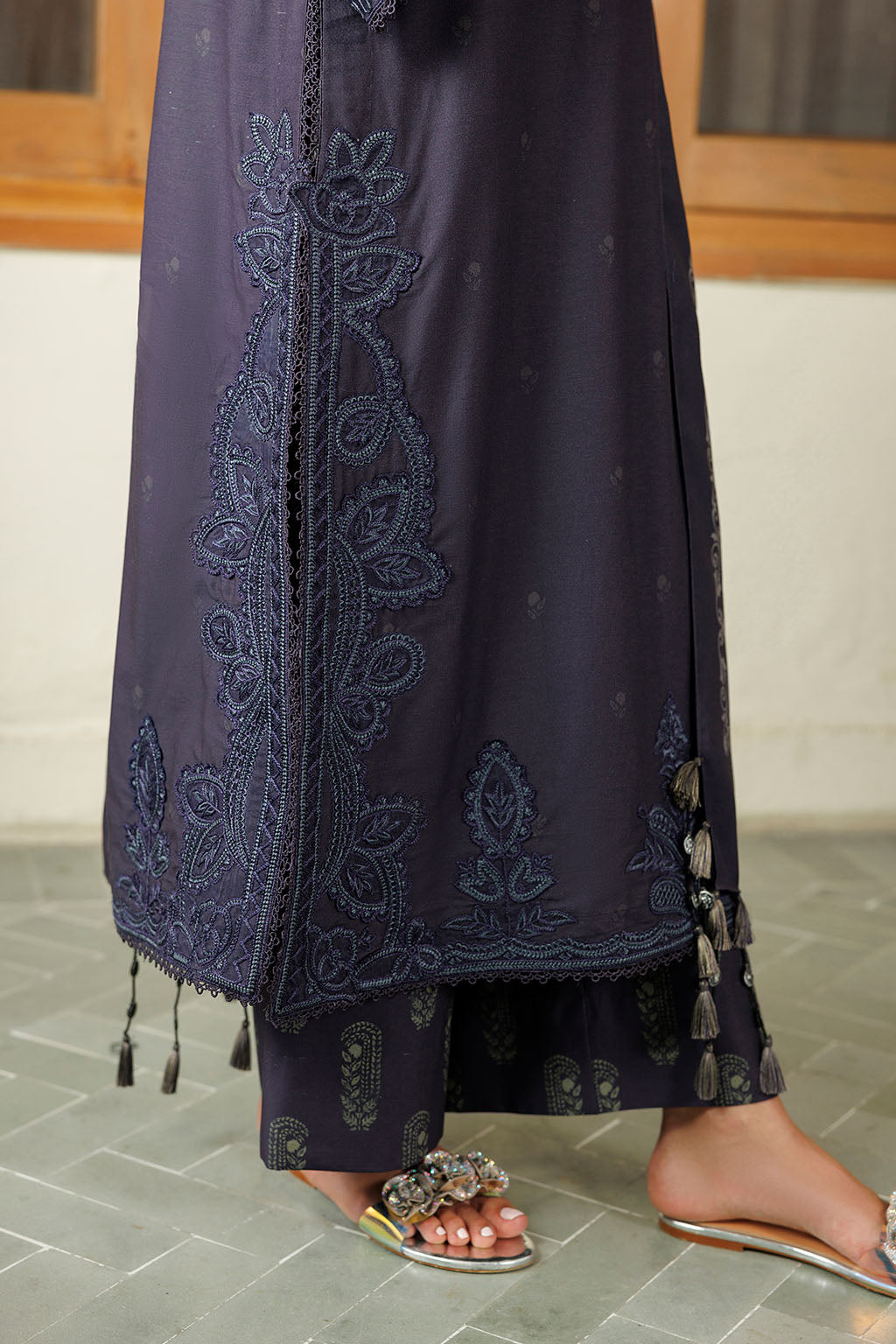 IPF-30 Embroidered Printed Viscose Linen