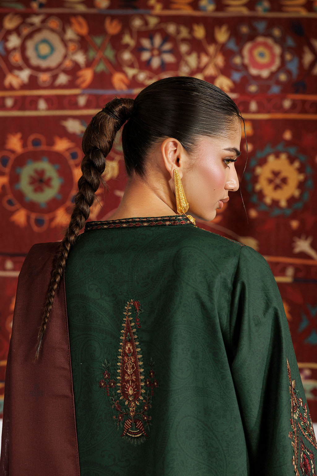 IPF-32 Embroidered Printed Viscose Linen