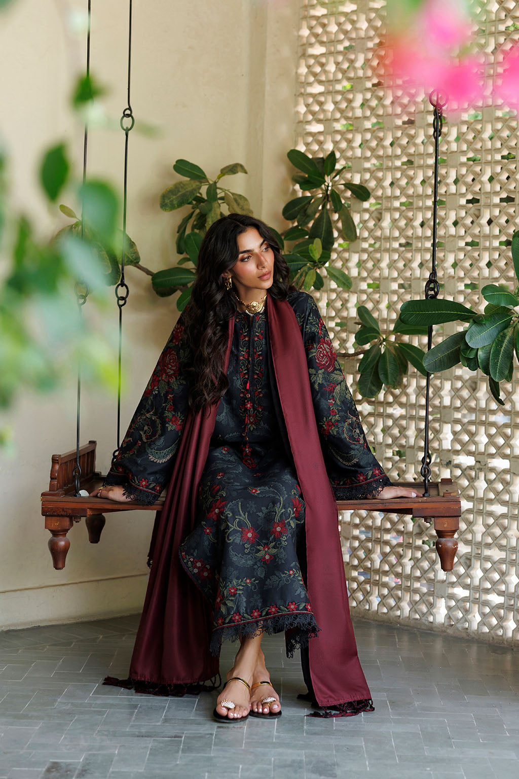 IPF-31 Embroidered Printed Viscose Linen