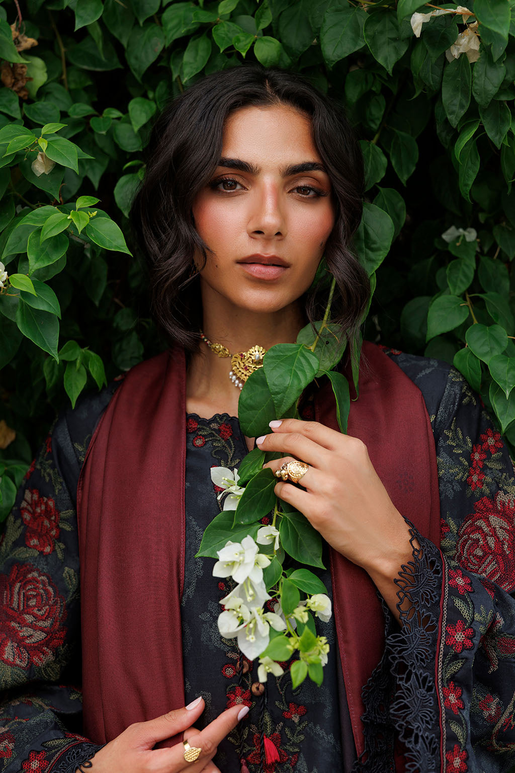 IPF-31 Embroidered Printed Viscose Linen