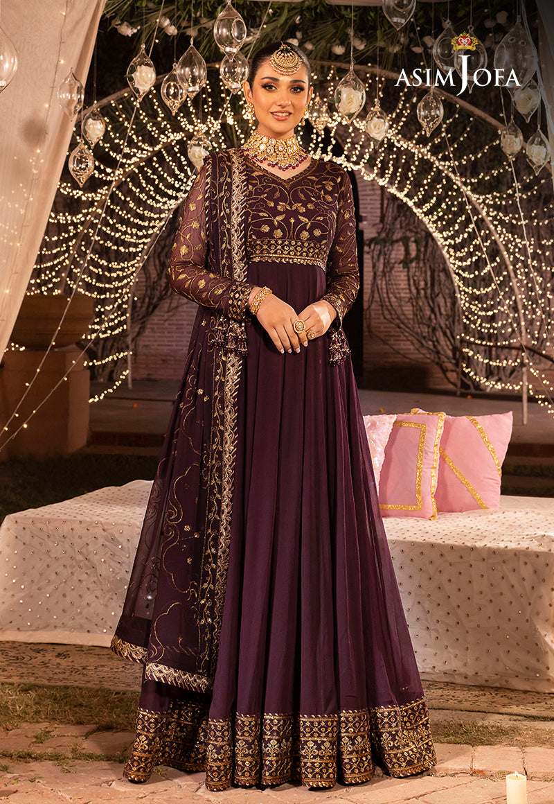 AJDA-24 EMBROIDERED CHIFFON 2 PCS