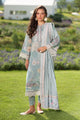 3 Piece Embellished Raw Silk Suit