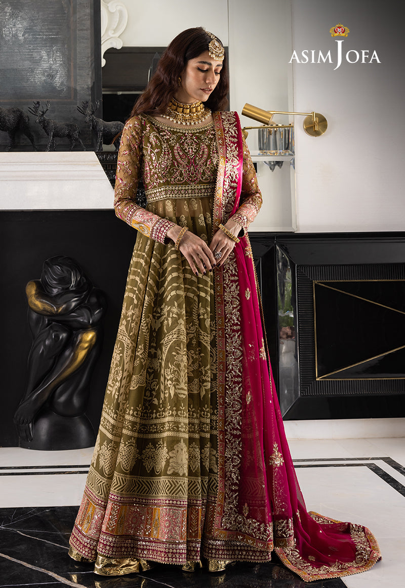 AJJHD-03 EMBROIDERED CHIFFON STITCHED 3 PC