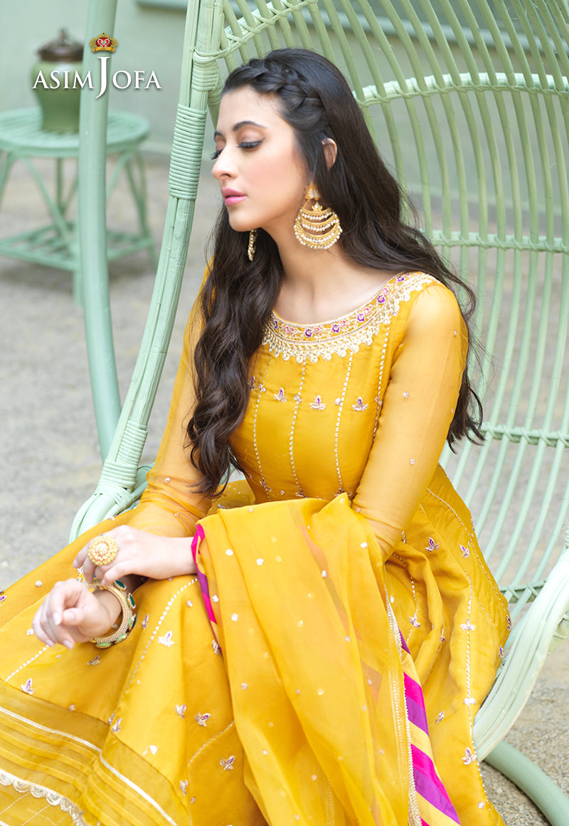 AJFC-42 EMBROIDERED ORGANZA 3 PCS