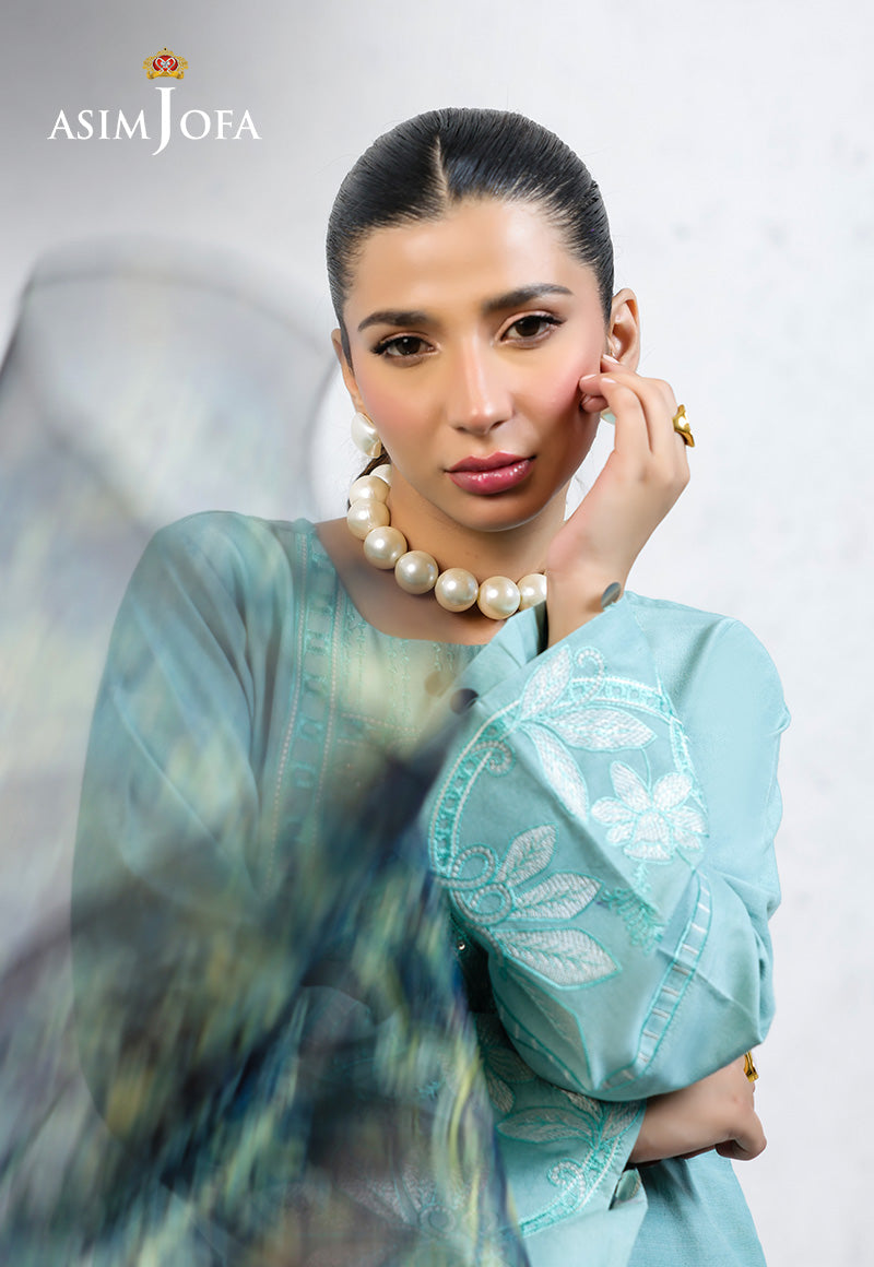 AJPB-237 EMBROIDERED RAW SILK STITCHED 3PCS