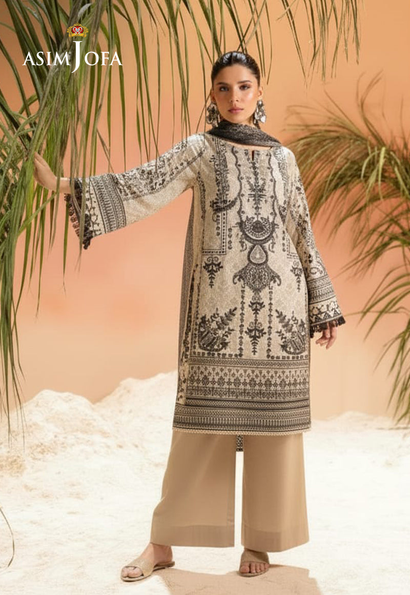 Ajso-79 Unstitched 2 Pcs Shirt Dupatta