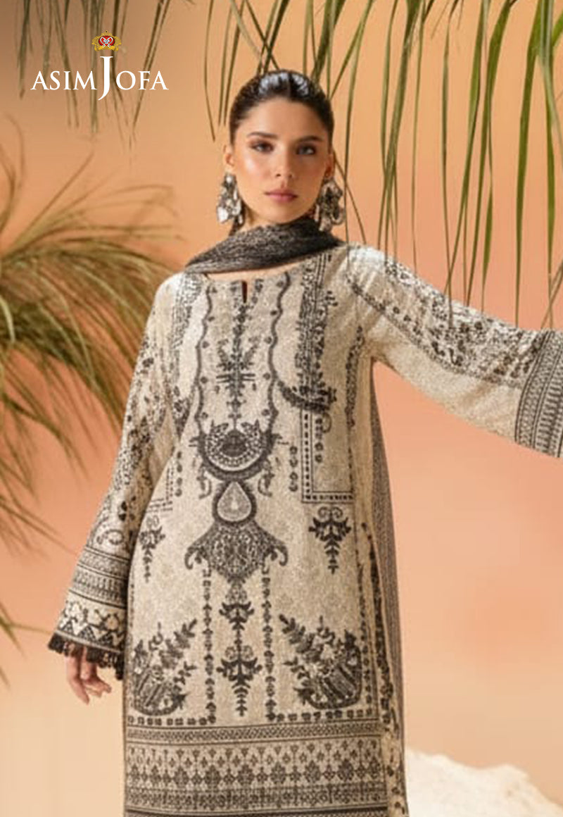Ajso-79 Unstitched 2 Pcs Shirt Dupatta