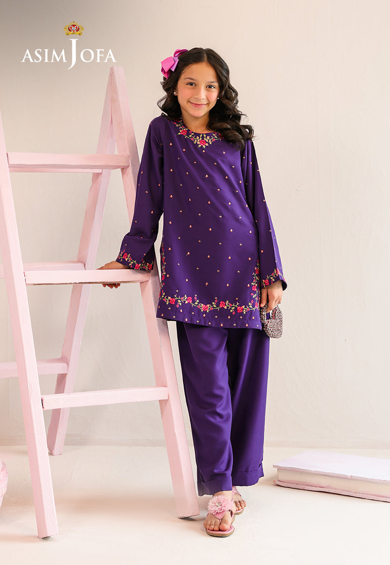 AJKLP-01 Embroidered Lawn Silk Stitched 2 Pcs