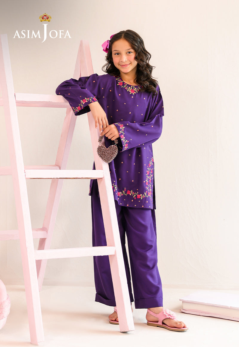 AJKLP-01 Embroidered Lawn Silk Stitched 2 Pcs