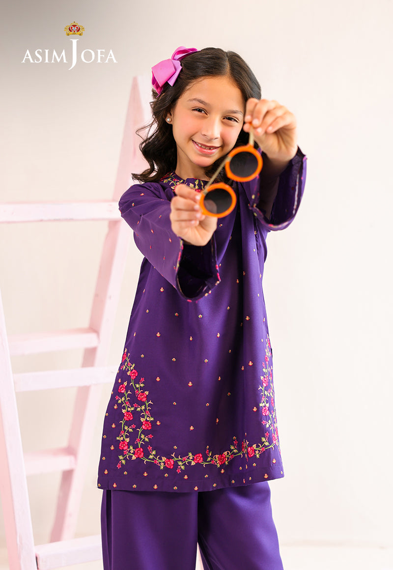 AJKLP-01 Embroidered Lawn Silk Stitched 2 Pcs