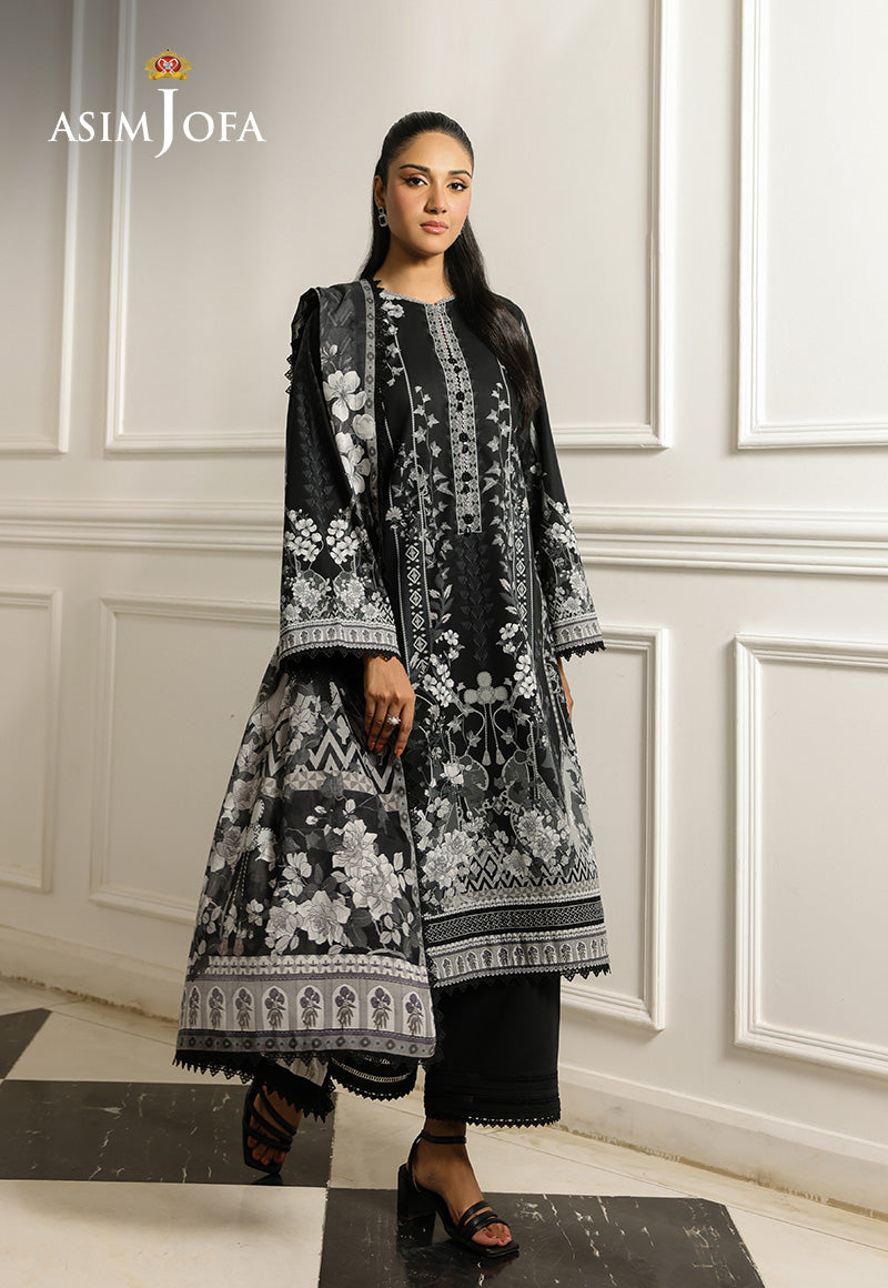 AJMCHD-17 DIGITAL PRINTED LAWN STITCHED 3 PCS