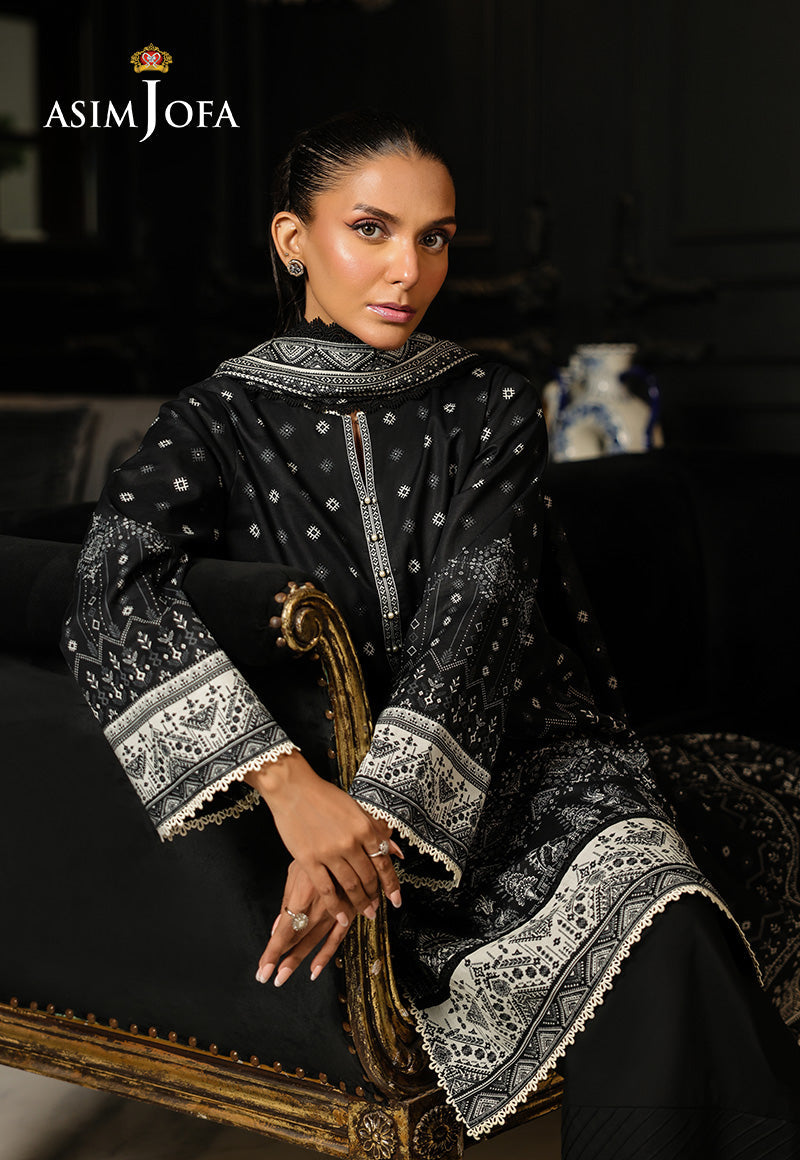 AJMCH-13 DIGITAL PRINTED LAWN UNSTITCHED 2 PCS