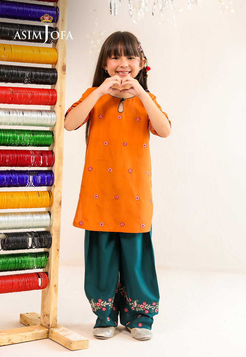 AJKLP-07 Embroidered Exclusive Silk Stitched 2 Pcs