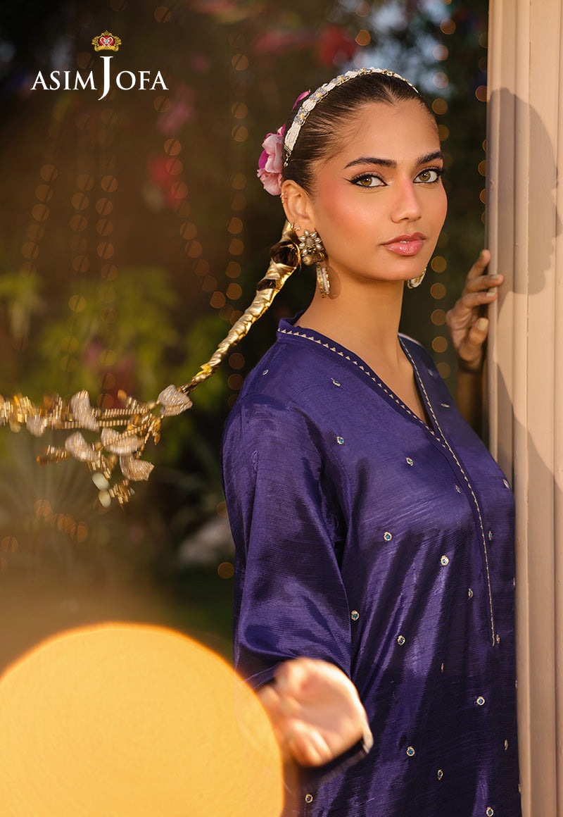 AJPB-220 EMBROIDERED RAW SILK STITCHED 2PCS