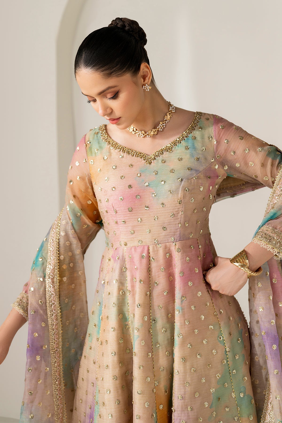 EMBROIDERED COTTON PATTI PR-1138