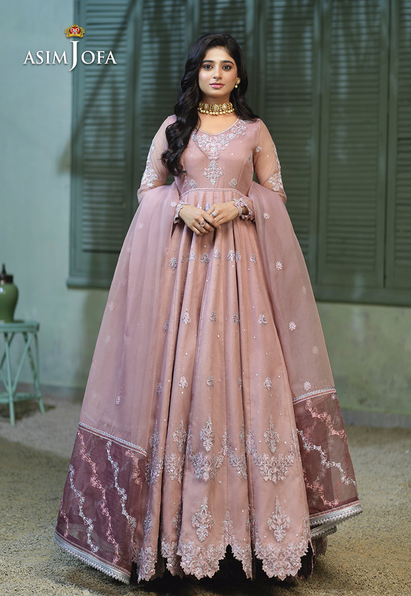 AJFC-54 EMBROIDERED ORGANZA 3 PCS