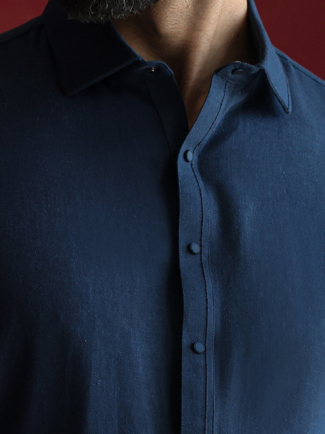 Navy Blue Kameez Shalwar - ALWA-KS-685