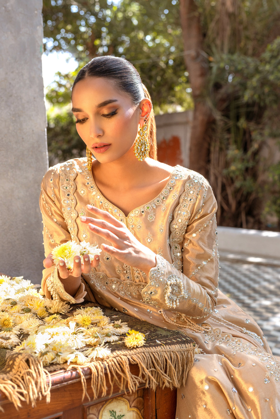 Dyed Cotton Silk Suit