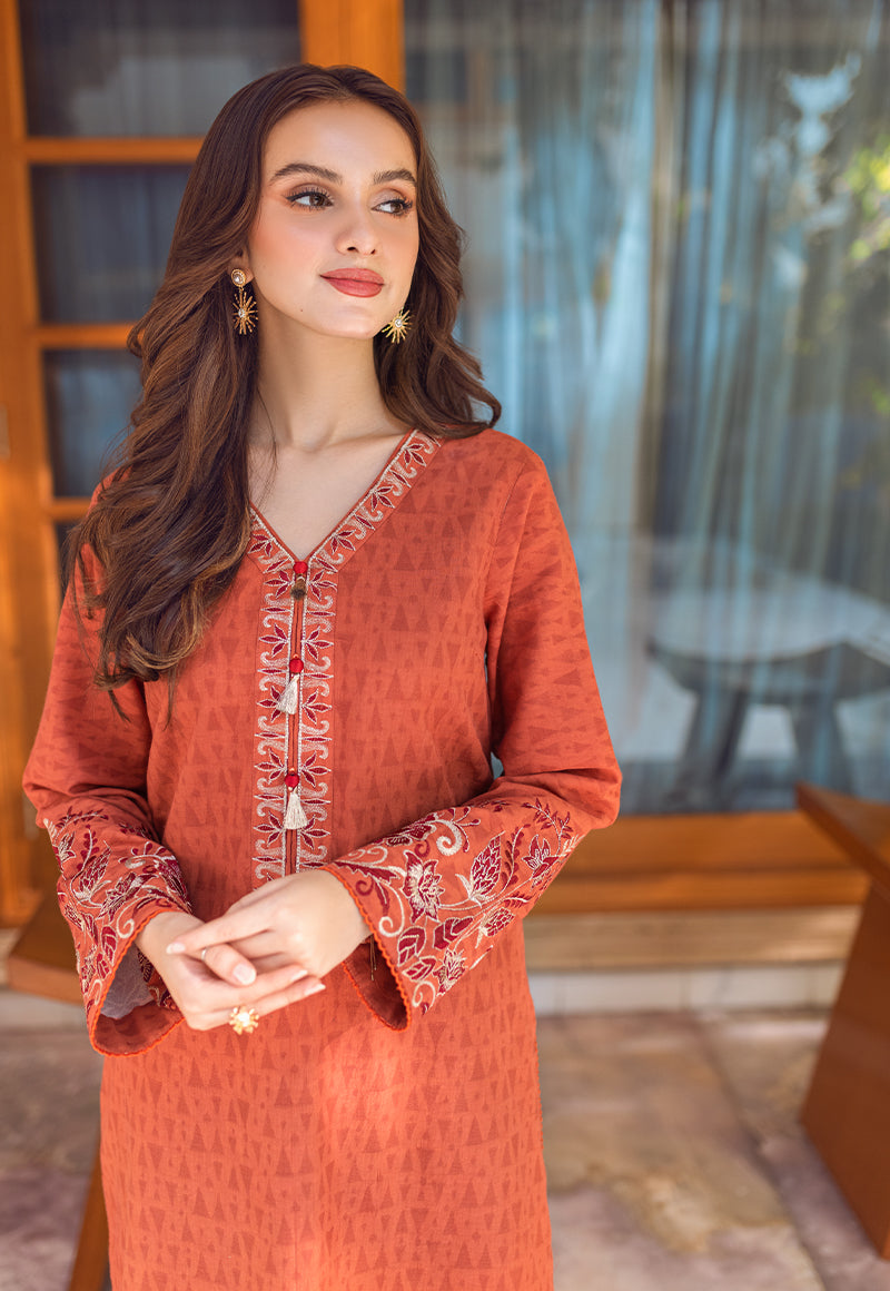 AJP-07 EMBROIDERED SELF-JACQUARD 2 PCS