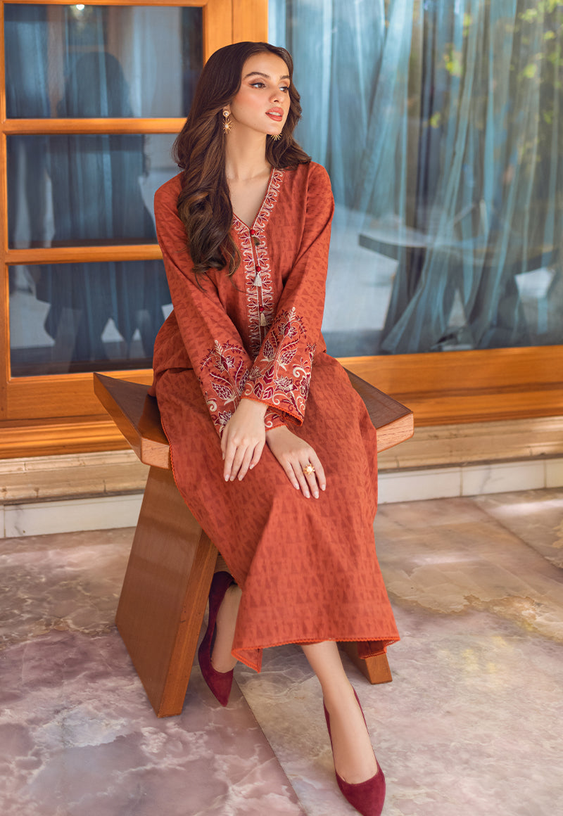 AJP-07 EMBROIDERED SELF-JACQUARD 2 PCS
