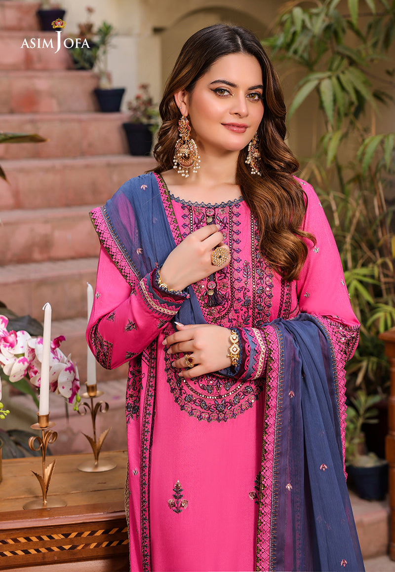 AJZB-19 EMBROIDERED CAMBRIC 3 PCS