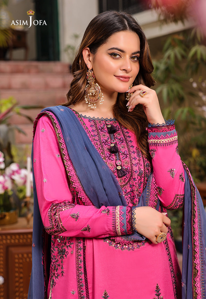 AJZB-19 EMBROIDERED CAMBRIC 3 PCS