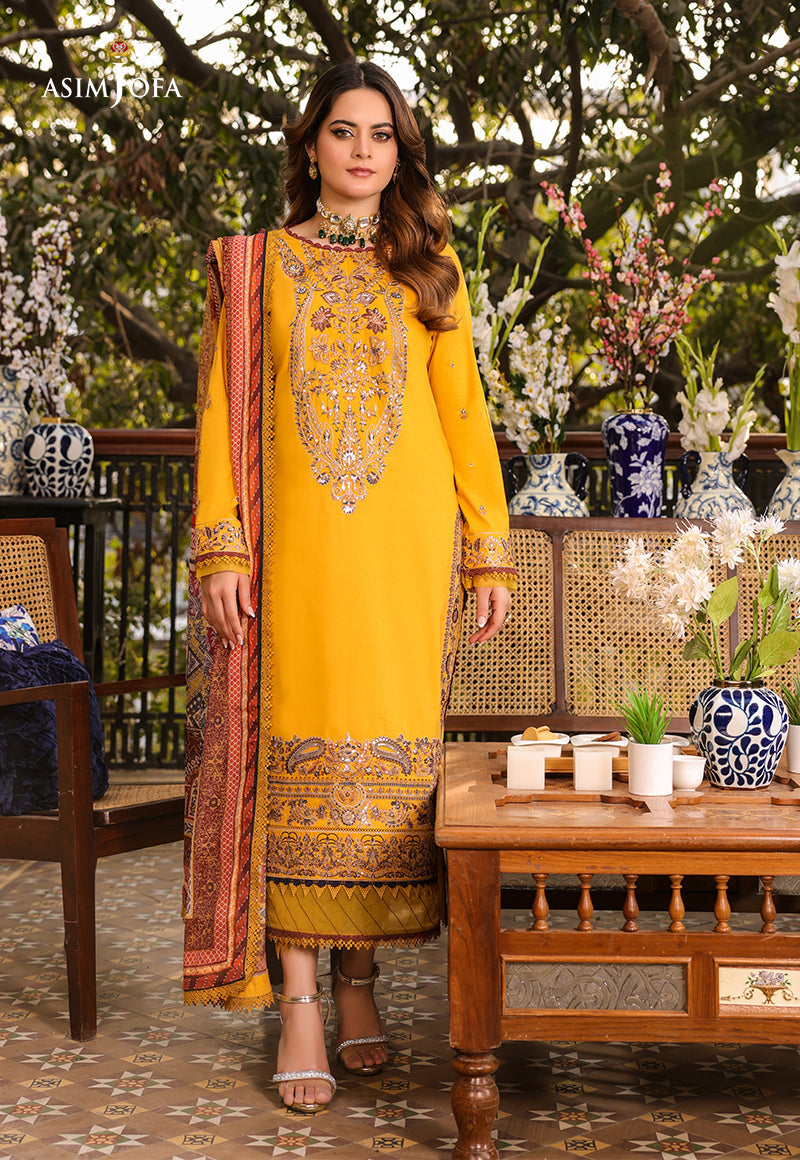 AJZB-01 EMBROIDERED CAMBRIC 3 PCS