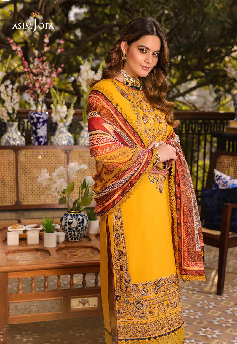 AJZB-01 EMBROIDERED CAMBRIC 3 PCS