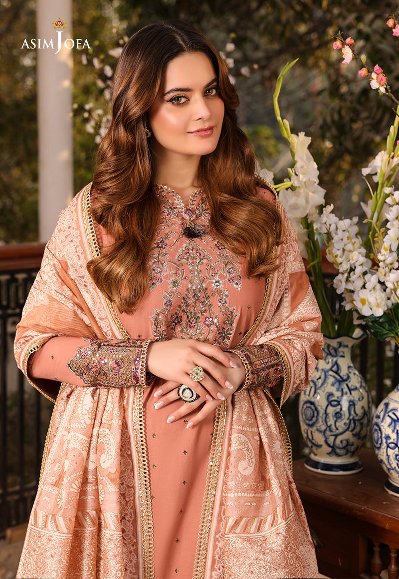 AJZBD-23 EMBROIDERED STITCHED 3 PCS