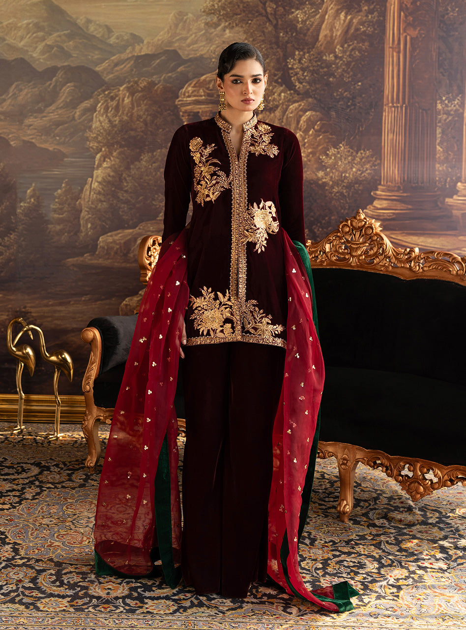 Claret Flared Pants