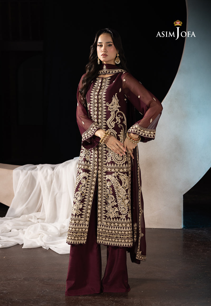 AJLLF-19 Embroidered Chiffon 3 Pcs