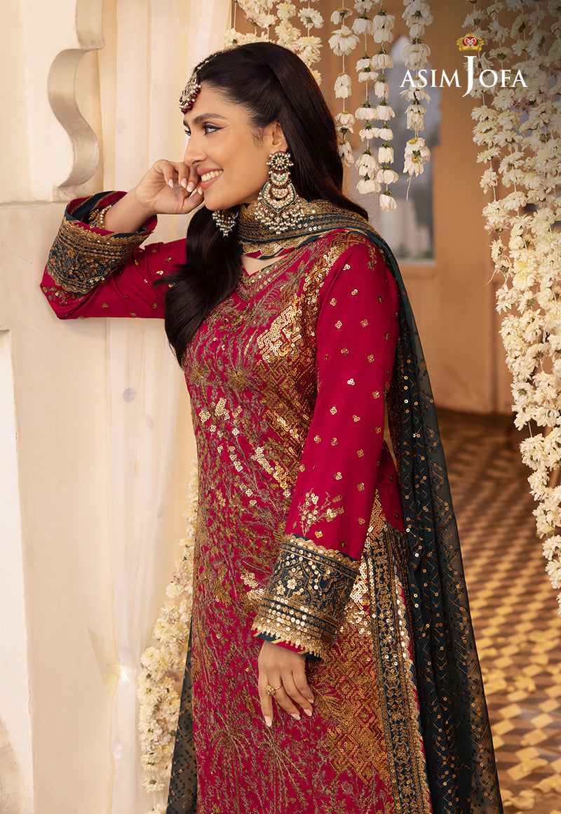 AJSHD-19 EMBROIDERED STITCHED 3 PCS