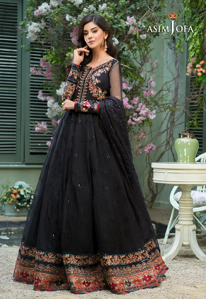 AJFC-38 EMBROIDERED ORGANZA 3 PCS